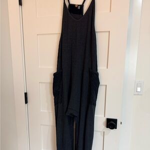 Free People Charcoal Jumpsuit